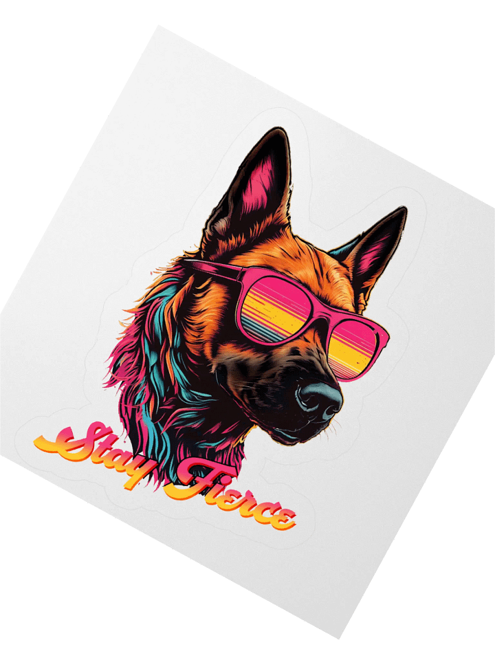 Stay Fierce Belgian Malinois K9 Sticker product image (2)