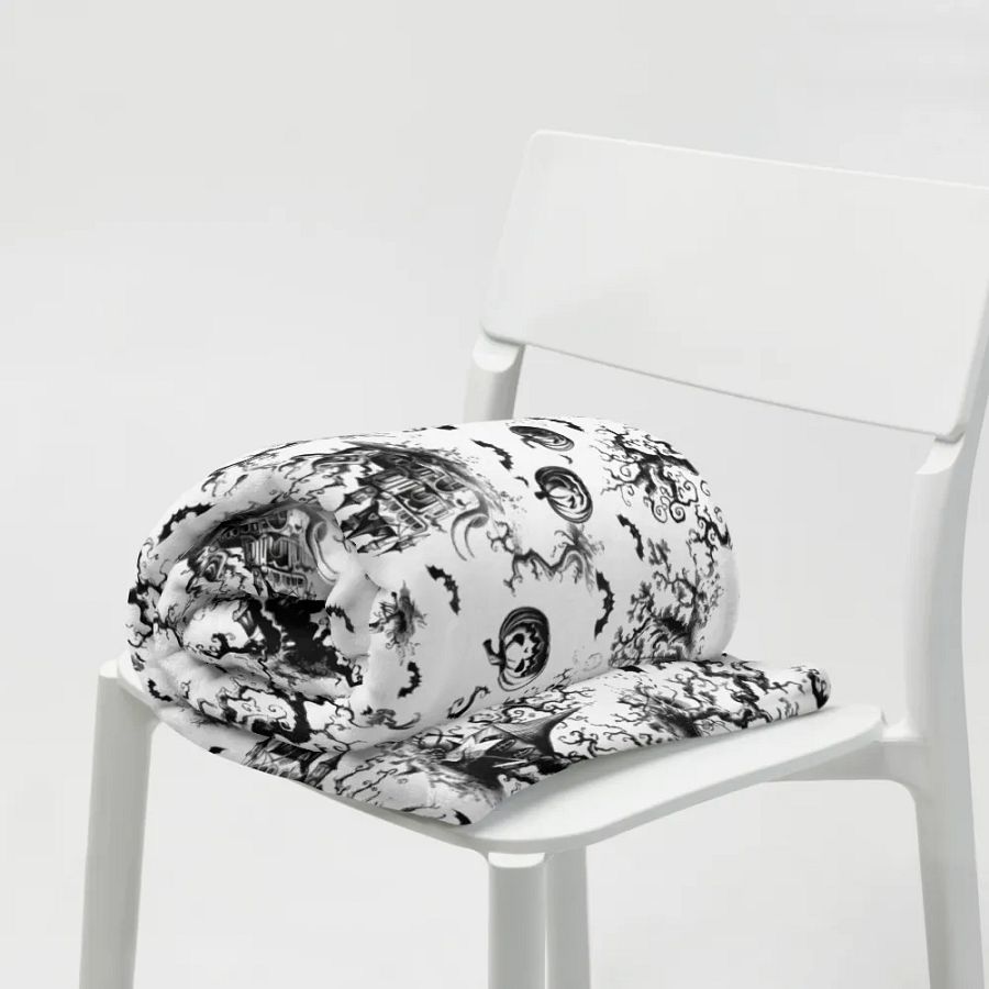 Halloween Black And White Blanket product image (7)