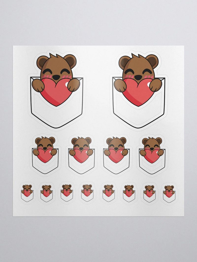 Drybear Pocket Love Sticker Sheet