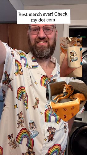 My merch store is now live over at boardgaymesjames.com I make $5 from every purchase and you get cute Bo everywhere.