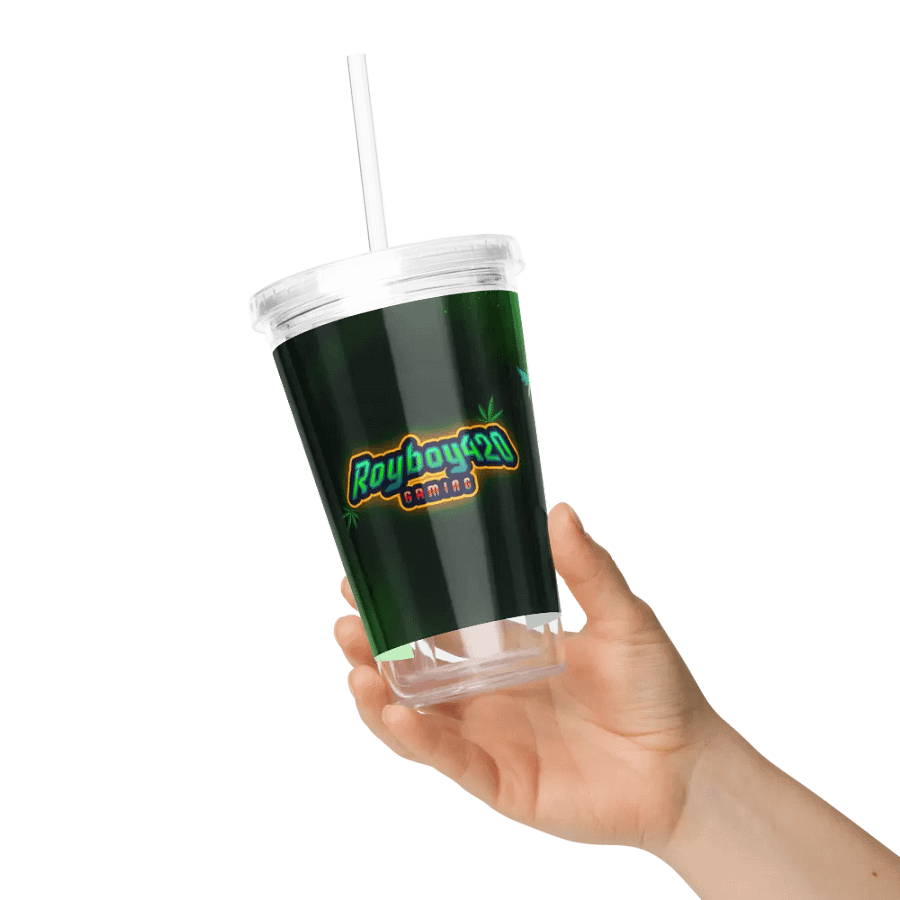 Royboy420 Gaming Double Wall Clear Plastic Tumbler (16 oz) product image (6)