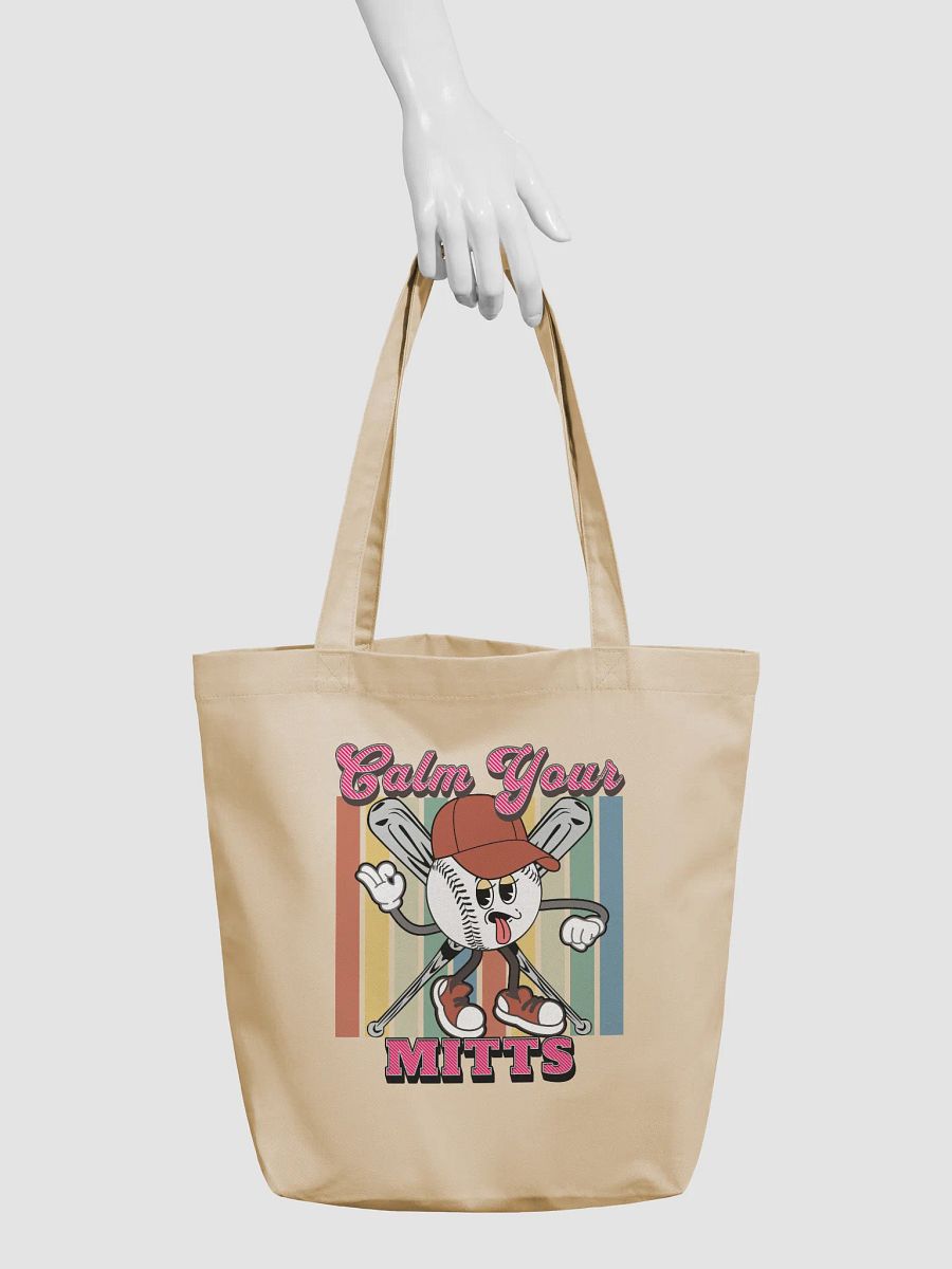 Calm Your Mitts Baseball Tote Bag product image (6)