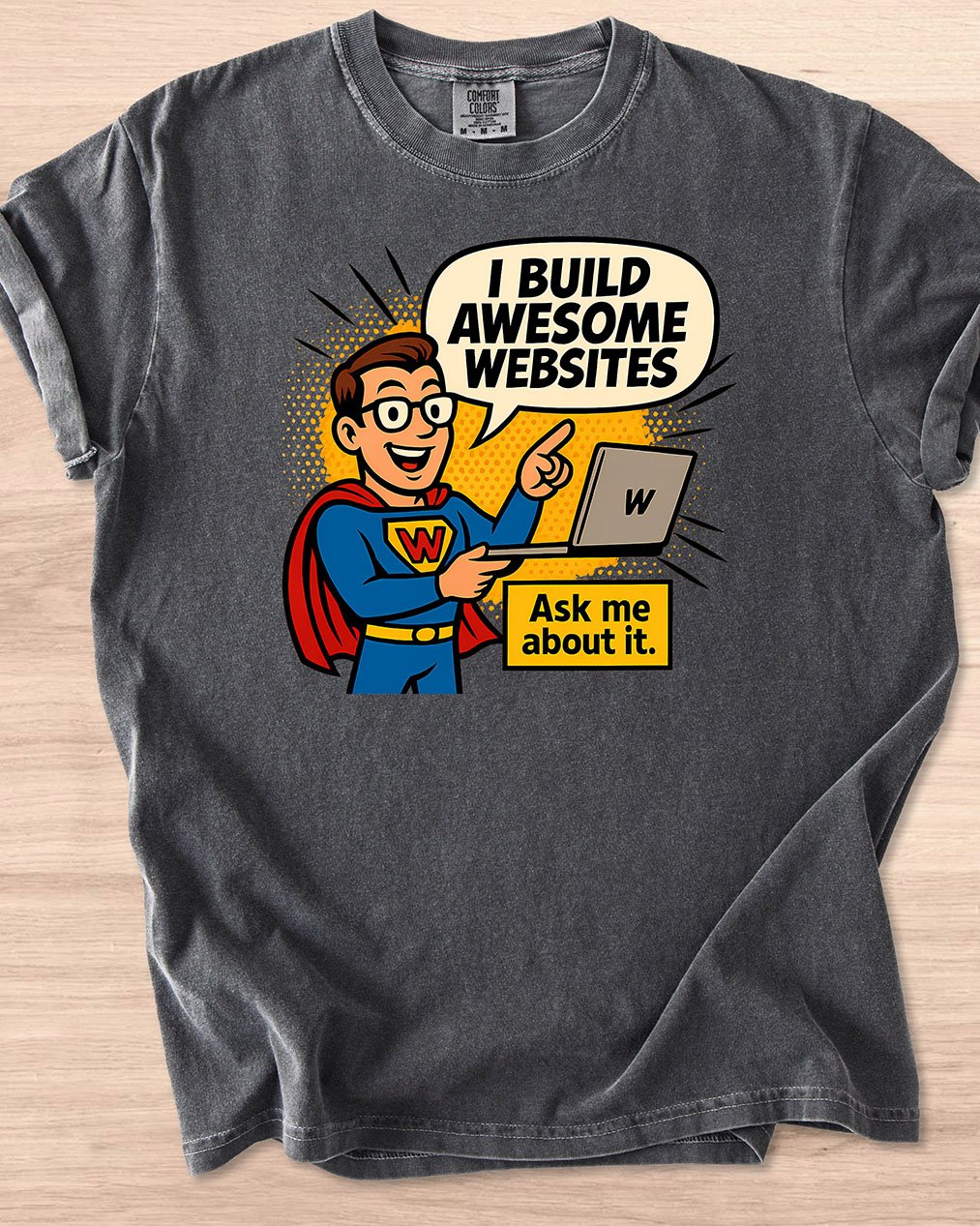 I Build Awesome Websites Superhero Tee product image (44)