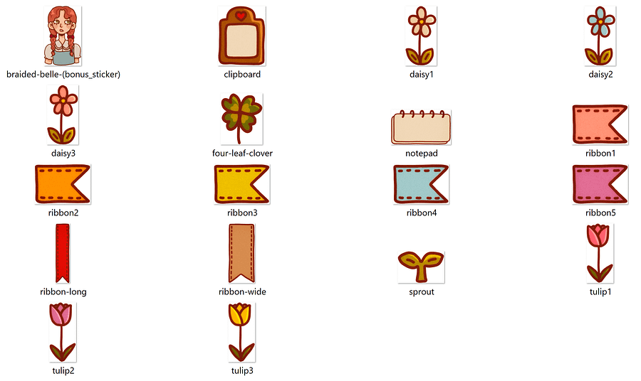Garden Colours Digital Planner Stickers/Clipart (+bonus sticker!) product image (3)