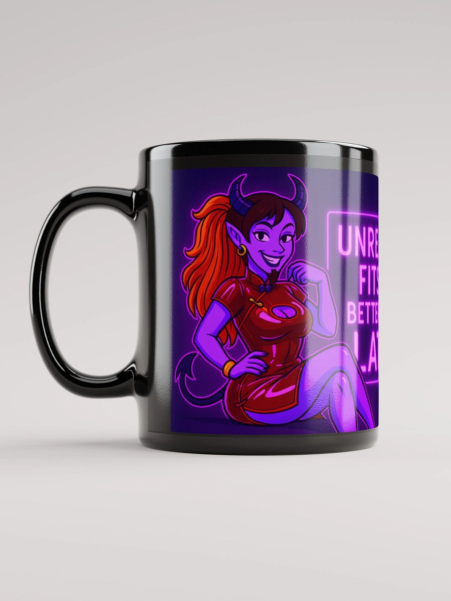 Unreality Fits Me Mug – Jaz the Glam Demonette | Surreal Alt Femme Coffee Cup product image (6)