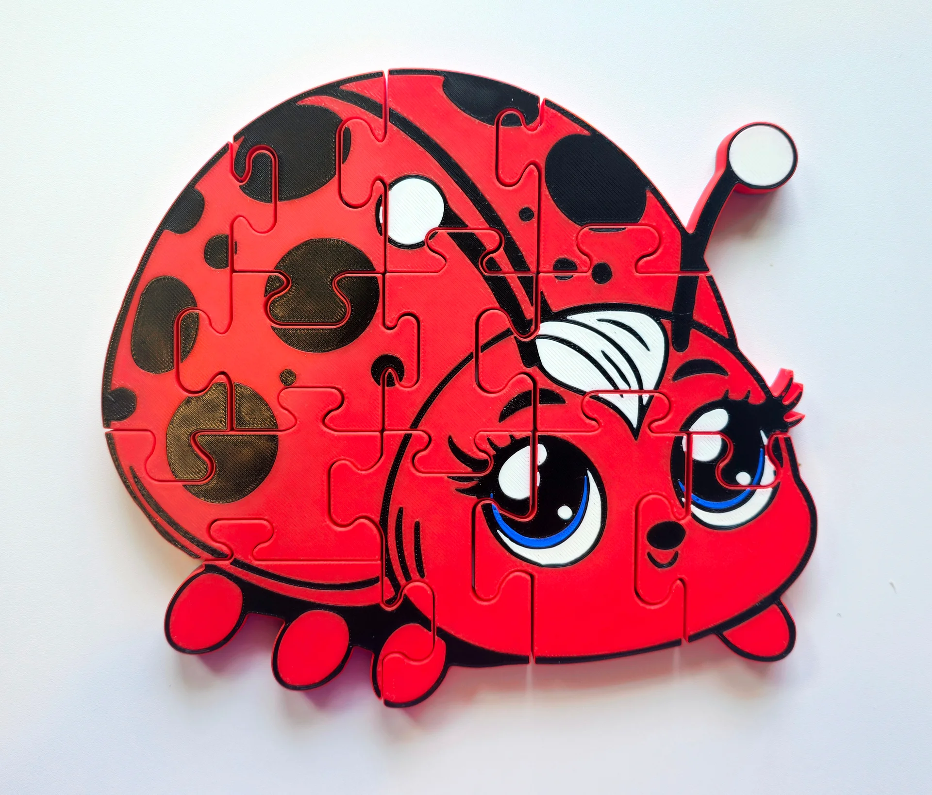 Ladybug 3D Printed Jigsaw Puzzle – A Spotty Adventure in Every Piece! product image (1)