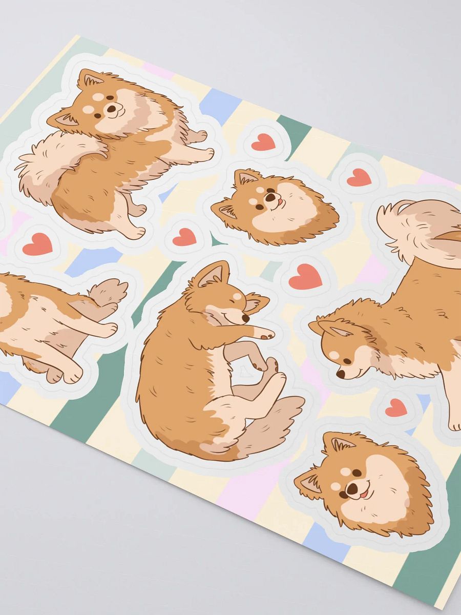 Long Haired Chihuahua Love Sticker Sheet product image (3)