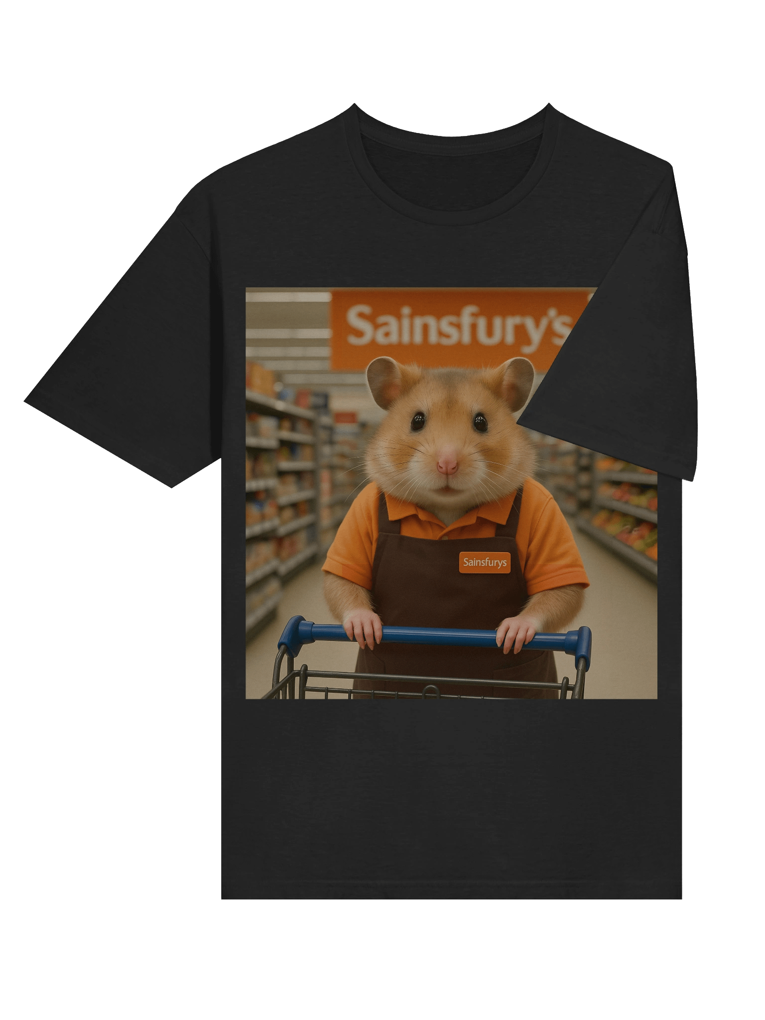 Sainsfurys Supermarket Employee Hamster T-Shirt product image (49)