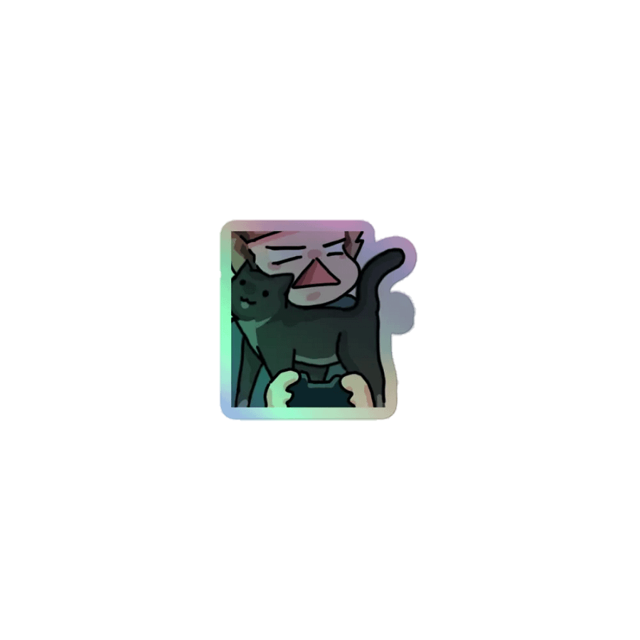 Nellie Distraction Holographic Emote Sticker product image (1)