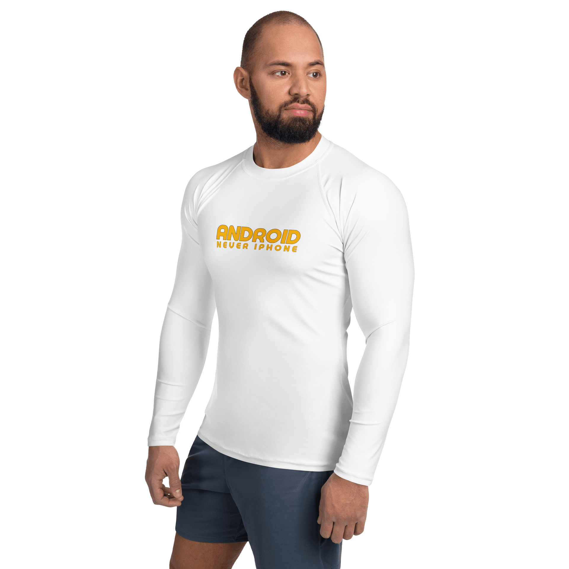 Android - Never iPhone Unisex Long Sleeve Dri-Fit Shirt product image (3)