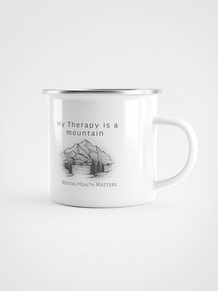 My Therapy is a mountain - Enamel mug product image (1)
