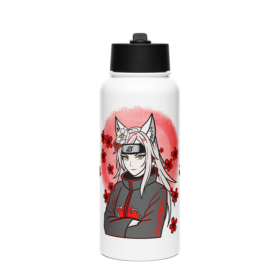 Red Akatsuki Model Stainless Steel Water Bottle product image (1)