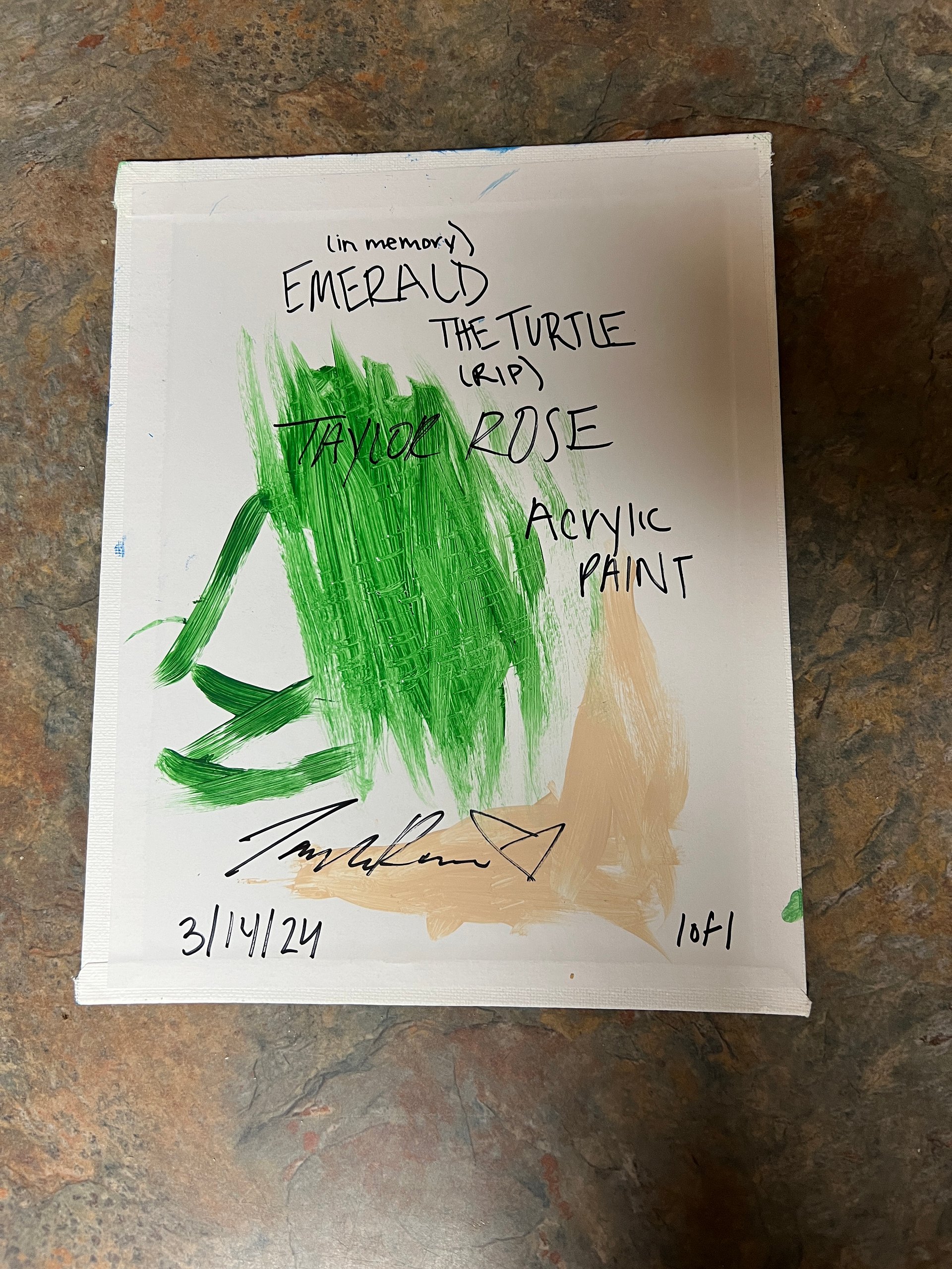 Emerald the Sea Turtle - Signed TaylorRose Art product image (2)