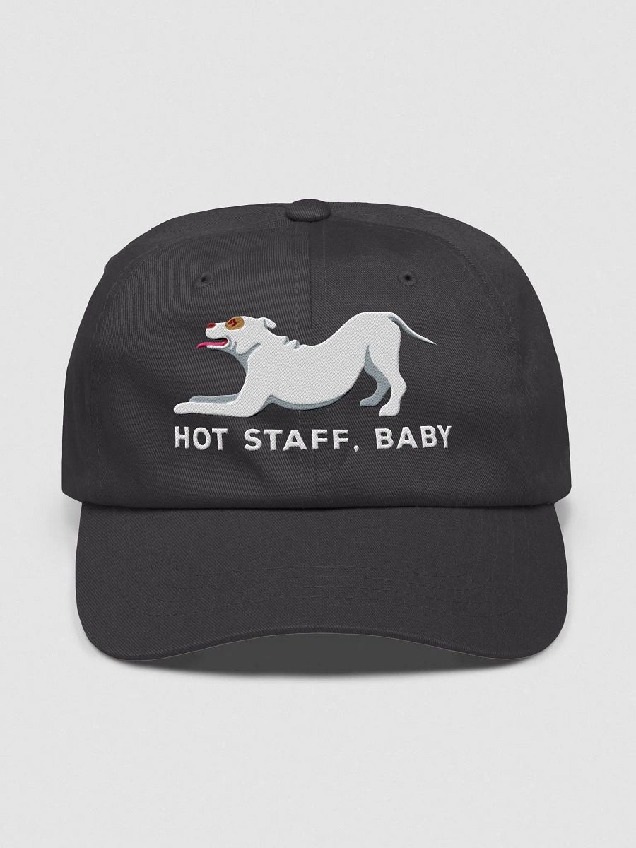 Hot Staff, Baby Classic Dad Hat(Embroidered) of a Staffordshire Terrier(White) product image (9)