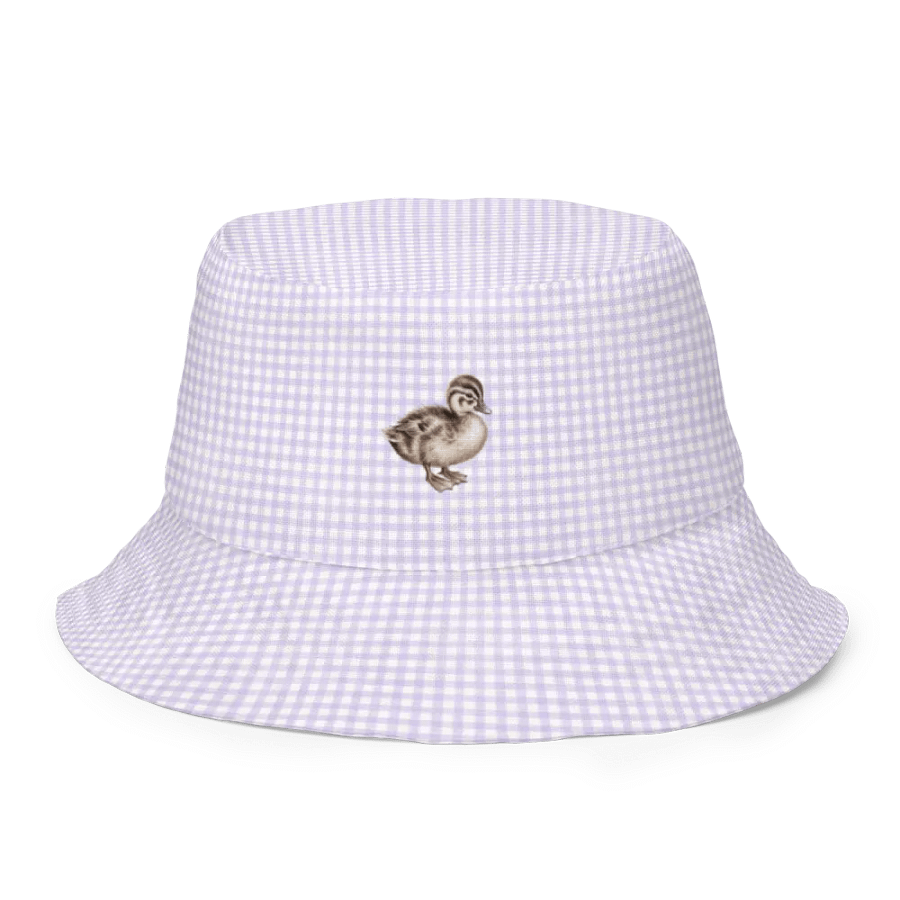DUCK LOVERS GINGHAM BUCKET HAT TWO SIDES - Bucket Hat für Entenfans product image (1)