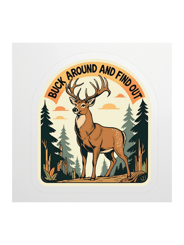 Buck Around Kiss Cut Sticker product image (1)