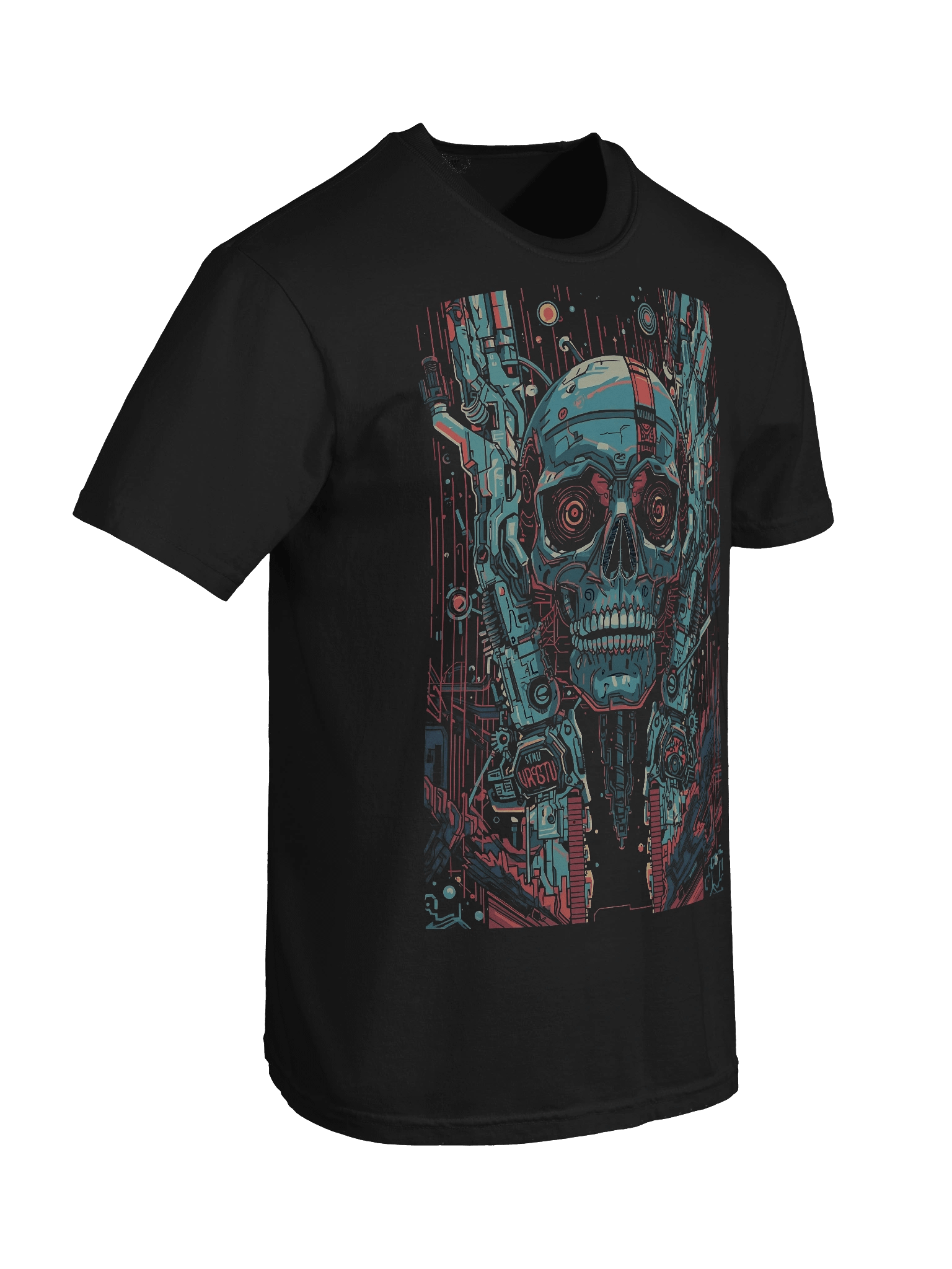 Emerging Cyborg Skull Heavyweight T-Shirt product image (8)