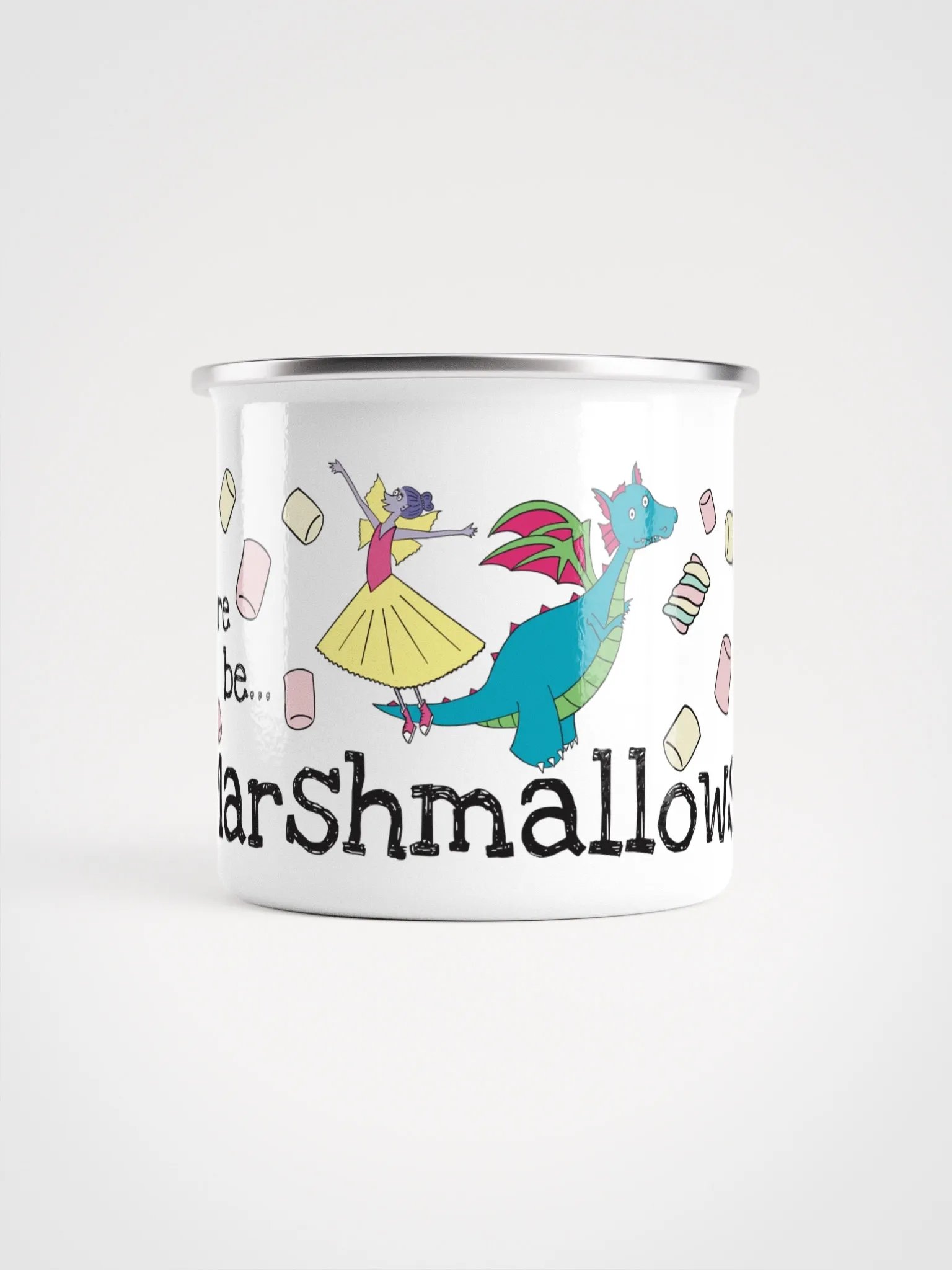 Will there be... Marshmallows? Enamel mug product image (2)