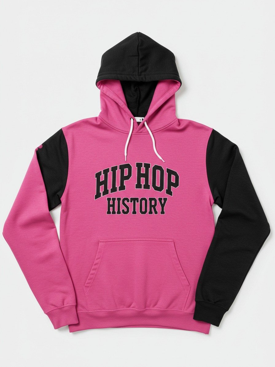 Hip Hop History BEAT MACHINE HOODIE PINK product image (1)