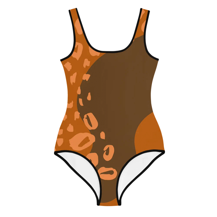 Orange Leopard Youth Swimsuit product image (1)