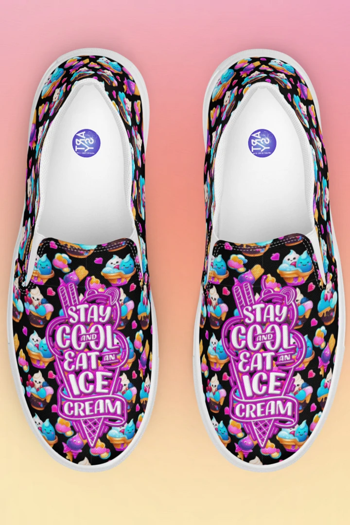 Ice Cream All Over Print Slip On Shoes product image (1)