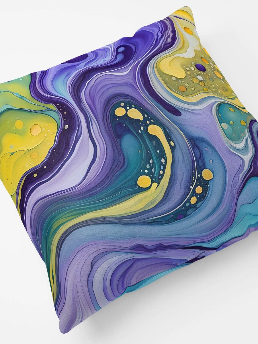 Cosmic Harmony Fluid Art Cushion product image (5)