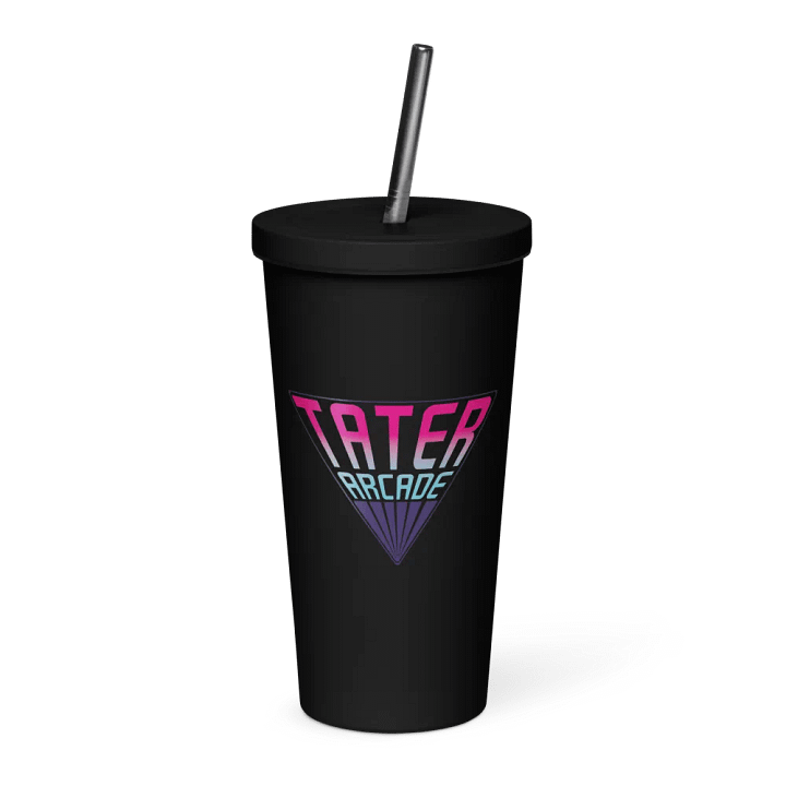 Tater Arcade Retro Tumbler with straw product image (1)