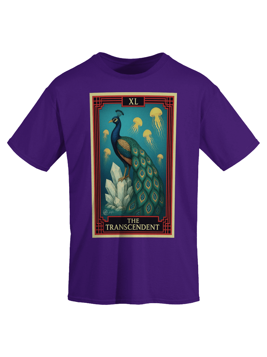 The Transcendent Peacock Tarot Card Tee product image (3)