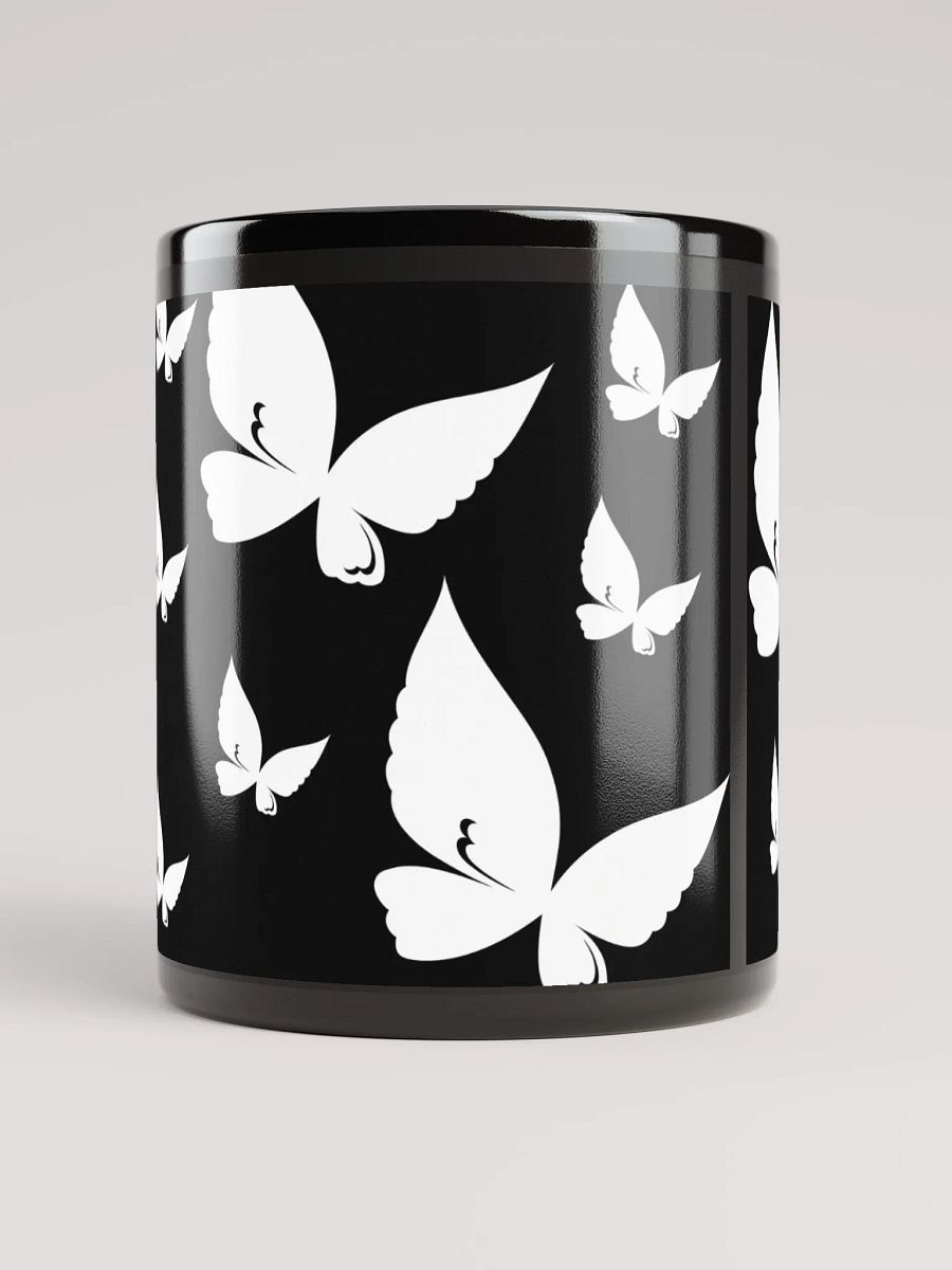 Butterfly Bliss Black Glossy Mug product image (10)