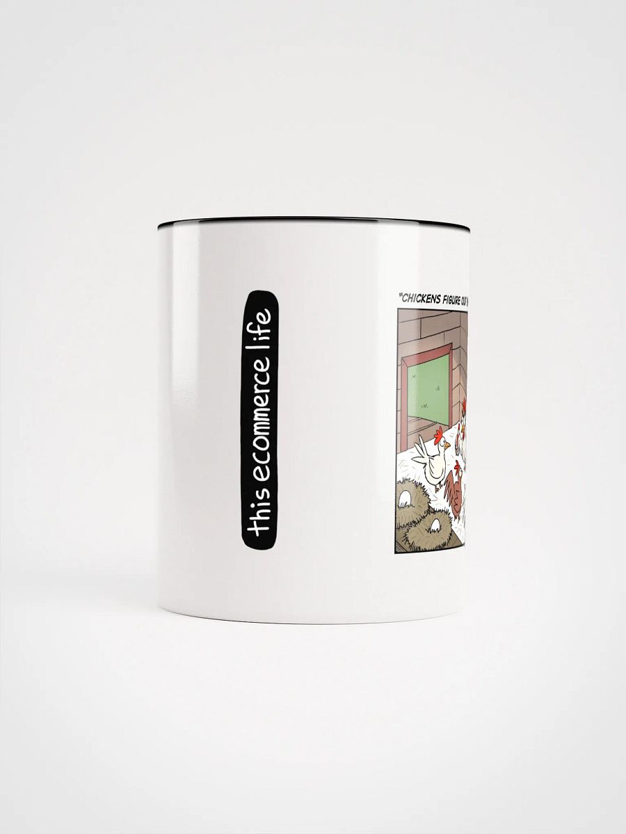 "Chickens figure out enshittification" mug product image (9)