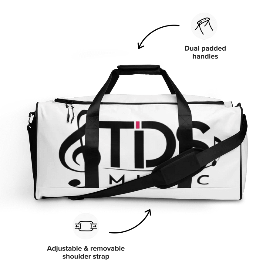 TDS Music All-Over Print Duffle Bag - Exclusive Musical Design for Travel and Gym product image (11)
