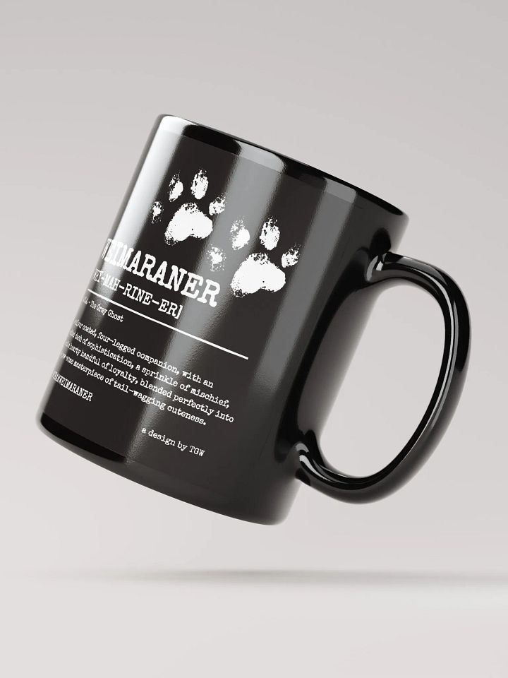 Definition of Weimaraner V2 - Black Glossy Mug product image (2)