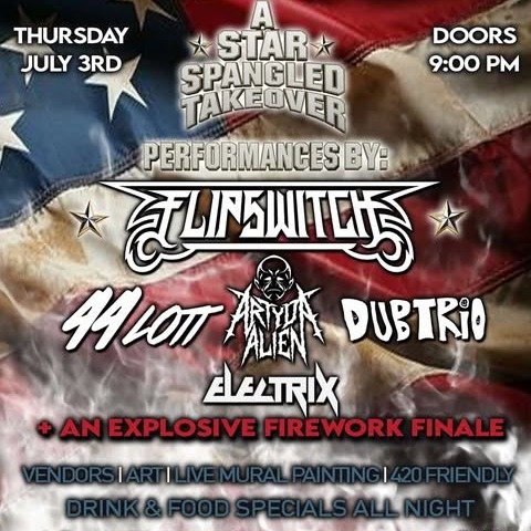 Im doin a show with Flipswitch, 44 Lott, Arty da Alien, and Dubtrio. BE THERE, Im playing some unreleased tracks. Even my pir...
