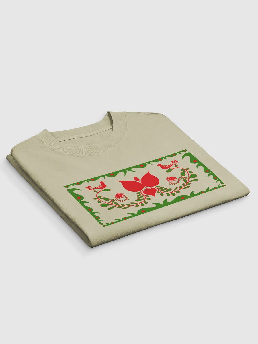 Hungarian Floral Bird Design Oversized T-Shirt product image (3)