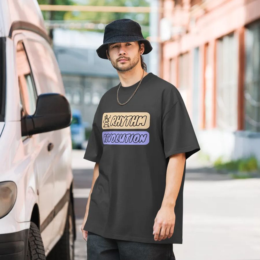 RHYTHM REVOLUTION Oversized Faded T-Shirt product image (7)