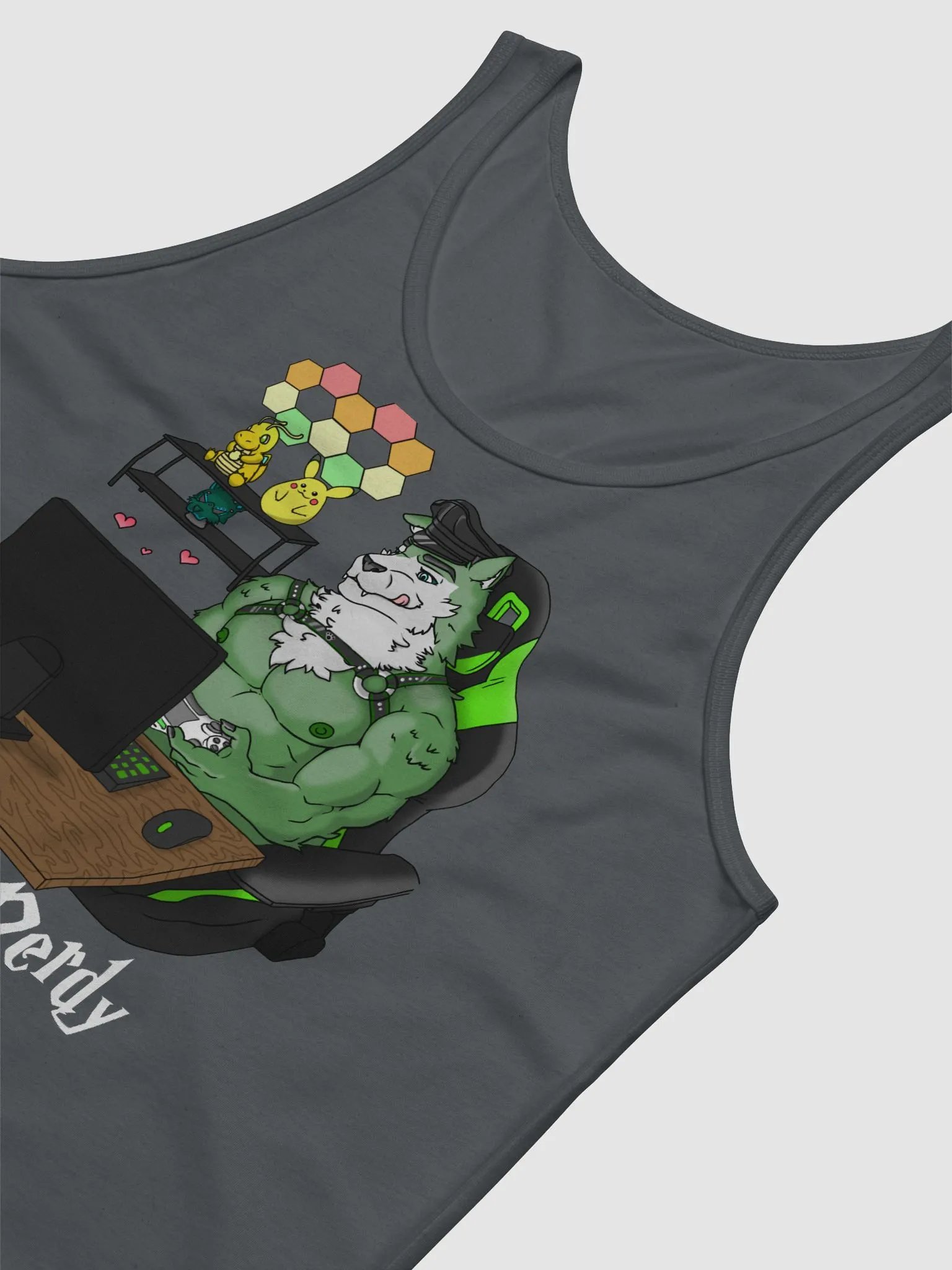 Kinky, Nerdy, & Flirty Tank Top (Dark Colors) product image (6)