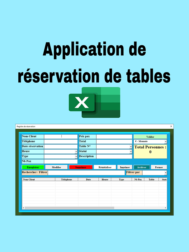 Application de Réservation de Tables product image (2)