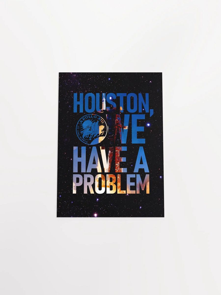 Houston, we have a problem / NASA, Apollo missions, Moon — space poster, science poster, space art, space collage product image (9)