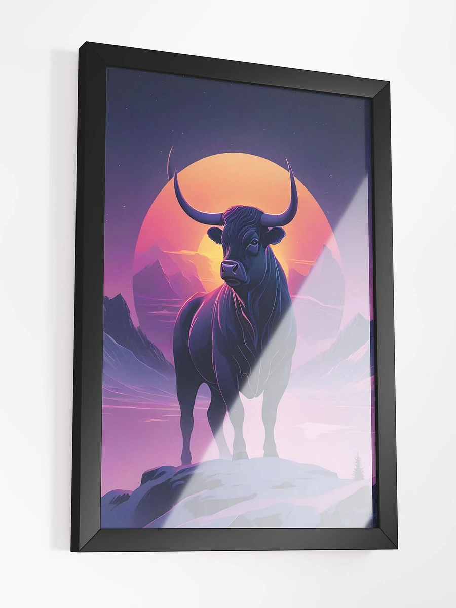 Neon Bull Framed Poster product image (4)
