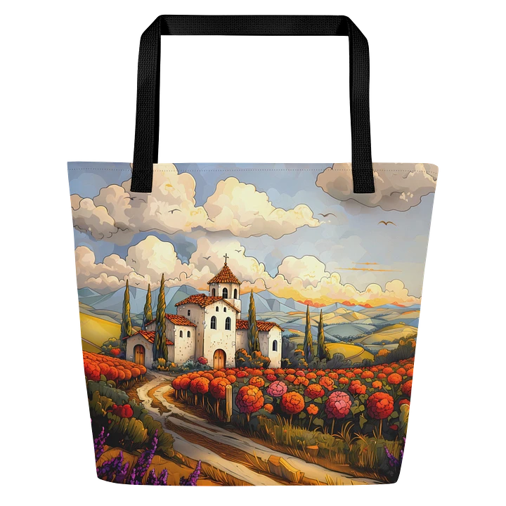 Tote Bag: Scenic Italian Landscape Peaceful Countryside Vibes Picturesque Design product image (1)