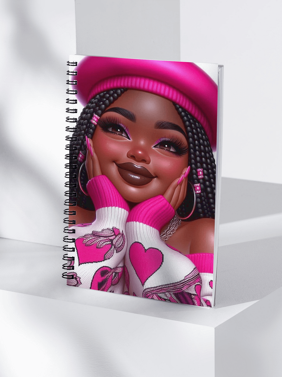 Vibrant Pink Beret Spiral Notebook product image (4)