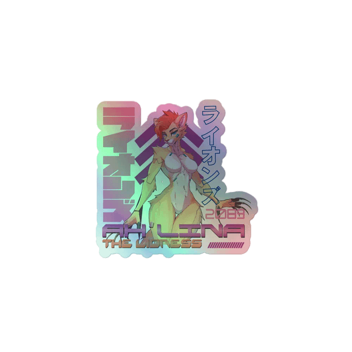 Cyberpunk Ah'lina Sticker - Holographic product image (1)