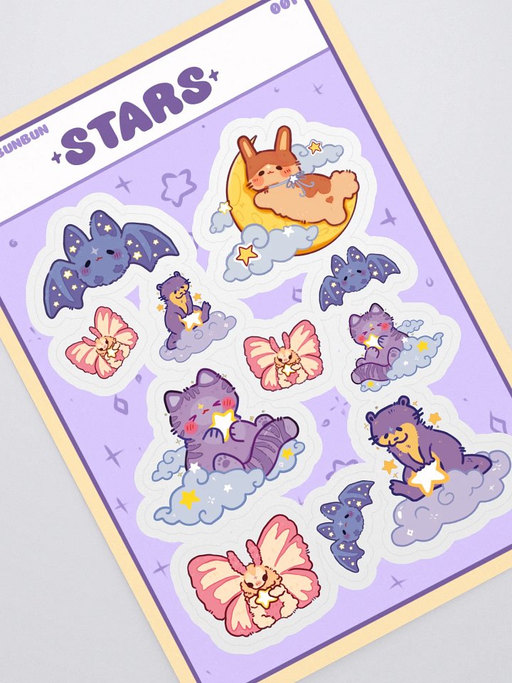 Stars stickersheet product image (1)