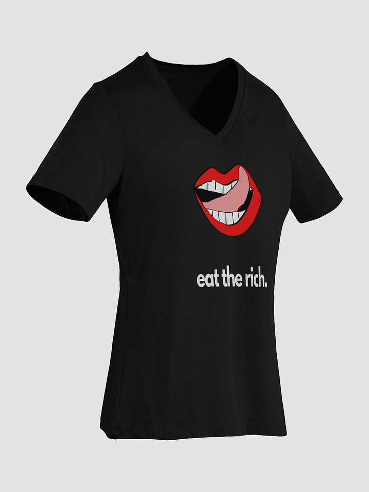 Eat The Rich Relaxed V-Neck Tee product image (6)
