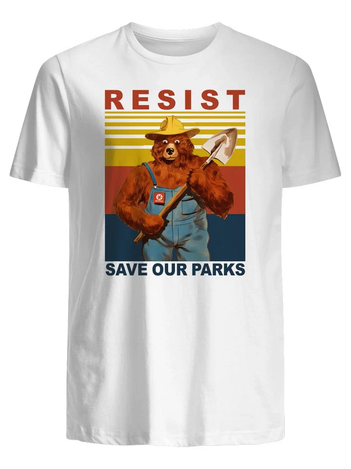 Save Our Parks Resist Bear T-Shirt product image (1)