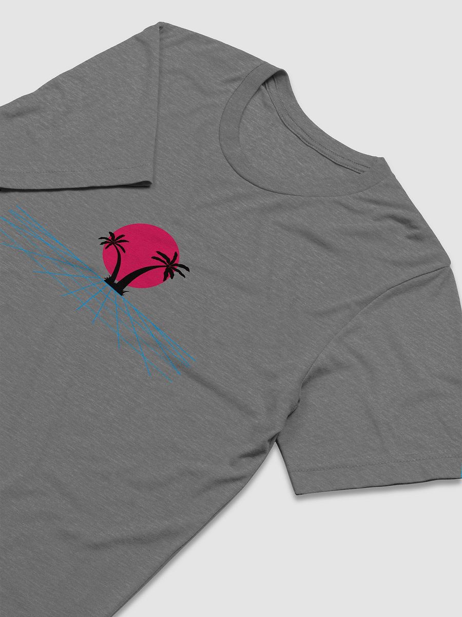 Retro-Futuristic Sunset Grid T-Shirt product image (3)