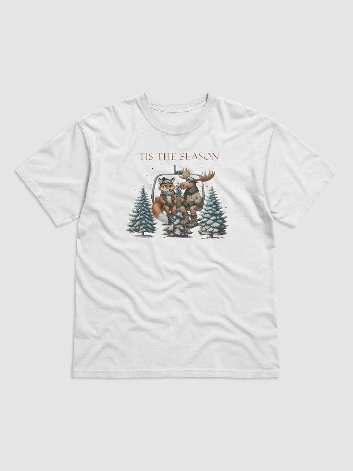 Tis the Season for a Fun Ride with Festive Friends Unisex Heavyweight T-Shirt product image (1)