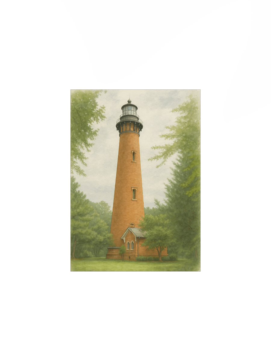 Currituck Beach Lighthouse Watercolor Poster product image (5)
