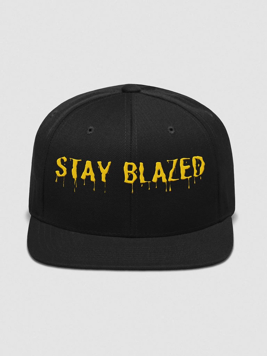 Dripping Yellow STAY BLAZED Snapback Cap product image (10)