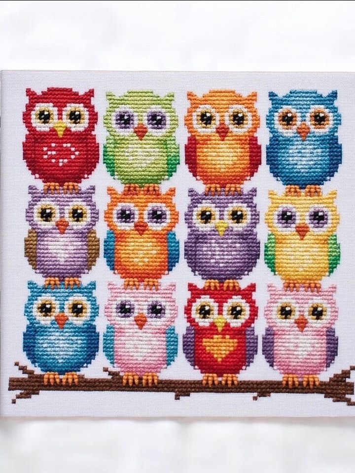 Colorful Baby Owls product image (1)